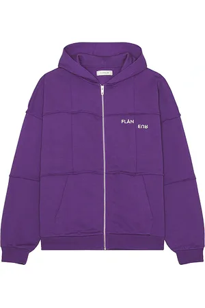 FLÂNEUR Cut And Sew Zip-up Hoodie in - . Size L (also in M, XL/1X).