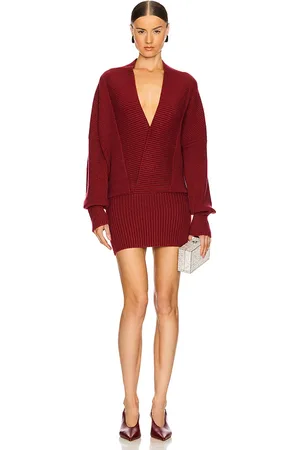 SER.O.YA Neva Sweater Dress in - Red. Size S (also in XS).