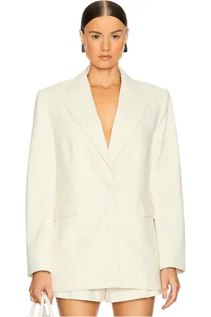 SER.O.YA Acadia Blazer in - Cream. Size L (also in M, S, XS).