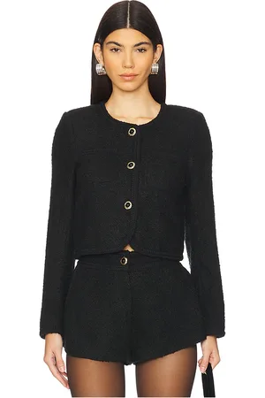 MAJORELLE Gabrielle Tweed Jacket in - . Size L (also in M, S, XL, XS, XXS).