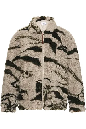 Obey Mushroom Sherpa Jacket in - Grey. Size L (also in S).