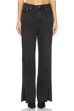 ONE TEASPOON Low Slung Straight Leg Billie Jean in - Black. Size 25 (also in 27, 28, 30, 31, 32).