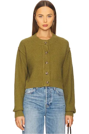 Free People Lila Cardi in - Olive. Size M (also in S, XS).