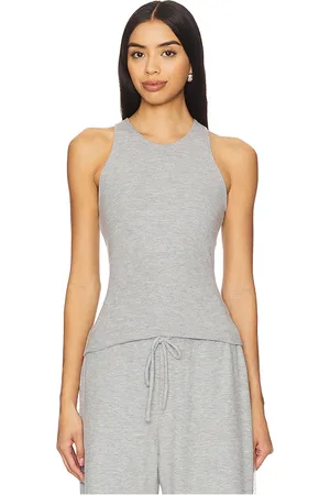 Leset Lauren Tank in - Light Grey. Size L (also in S, XS).