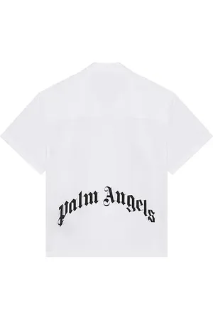Palm Angels Curved Logo Classic Shirt in - . Size 50 (also in 52).