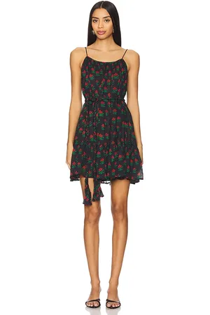 Rhode Nala Dress in - Black. Size L (also in M, S, XS).