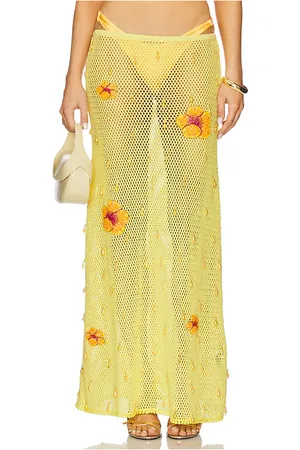 Leslie Amon Treasure Hibiscus Maxi Skirt in - . Size L (also in M, S).