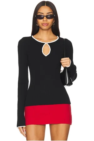 Show Me Your Mumu Tippi Top in - Black. Size L (also in M, S, XS).