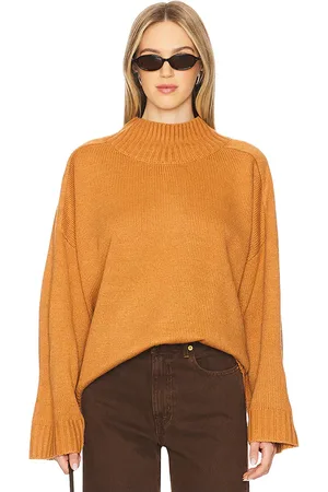 WeWoreWhat Oversized Funnel Neck Sweater in - Brown. Size L (also in M, S, XL, XS, XXS).