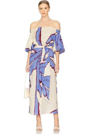 JOHANNA ORTIZ Harbor Hues Maxi Dress in - Blue. Size L (also in S, XS).