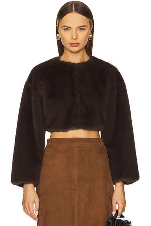 LaMarque Rowdie Faux Fur Jacket in - Brown. Size L (also in M, XL, XS).