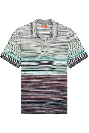 Missoni Short Sleeve Polo in - Blue. Size L (also in M, S).