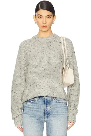 WAO Speckled Crewneck Sweater in - Grey. Size M (also in S, XS).