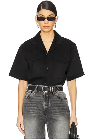 WAO Satin Western Short Sleeve Shirt in - . Size L (also in M, S, XL/1X, XS).