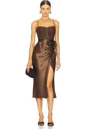 CAMI Tricia Dress in - Brown. Size 0 (also in 10, 4).