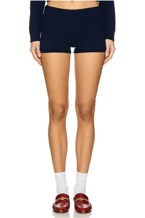 Frankies Bikinis Estelle Cloud Knit Short in - Blue. Size M (also in XS).