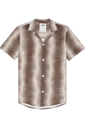 Oas Merlot Echo Cuba Net Shirt in - . Size M (also in S, XL/1X).