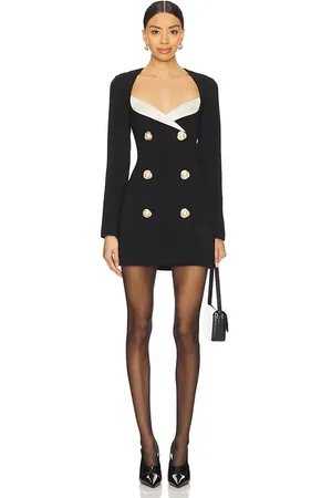 MAJORELLE Alexandra Mini Dress in - Black. Size S (also in XS).