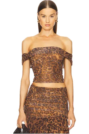 MAJORELLE Cara Top in - Rust. Size M (also in S, XS).