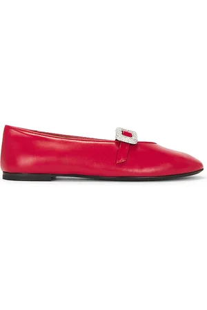 Giuseppe Zanotti Amanda 05 Flat in - Red. Size 36 (also in 37, 38, 39, 40).