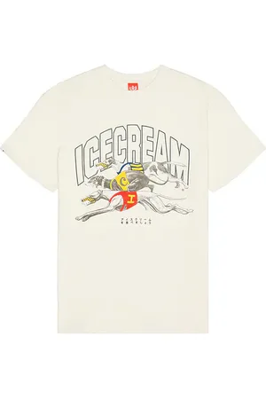 ICECREAM The Race Oversize Tee in - Cream. Size L (also in M, S, XL/1X).