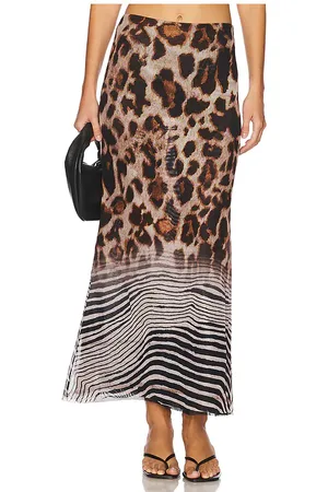 Agua Bendita X REVOLVE Brace Maxi Skirt in - Brown. Size L (also in M, S).