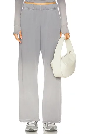 Michael Lauren Mabel Wide Leg Pant With Side Pocket in - Grey. Size L (also in M, S, XS).