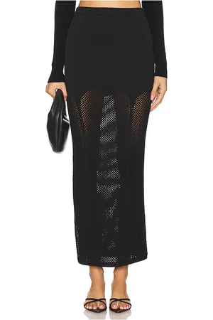 FLEUR DU MAL Knit Mesh Garter Skirt in - . Size S (also in XS).