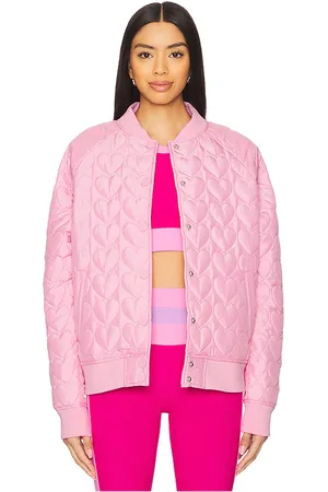 Beach Riot Flight Jacket in - Pink. Size L (also in M, S, XS).