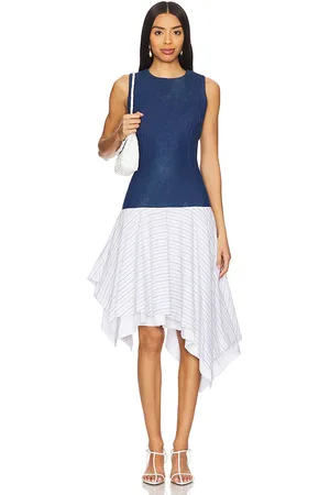 Belle Cyrus Dress in - Blue. Size L (also in S, XS).