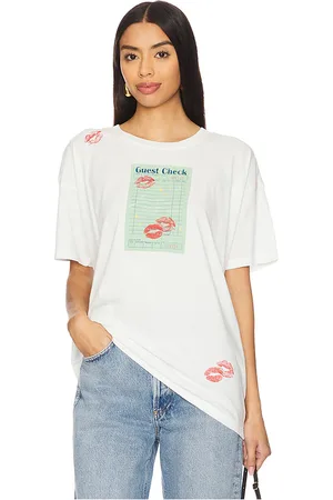 DAYDREAMER Guest Check Merch Tee in - White. Size L (also in M, S, XL, XS).