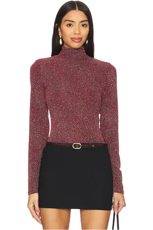 Beaufille Rodin Top in - Burgundy. Size L (also in M, S, XS).