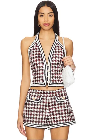 RONNY KOBO Augustina Top in - Black,Red. Size L (also in M).