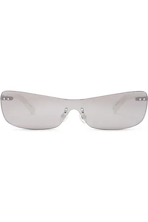 Jacquemus Mirada Sunglasses in - Metallic Silver. Size all.