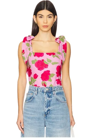 Show Me Your Mumu Gidget Bodysuit in - Pink. Size M (also in S).