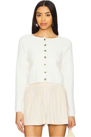 Free People Sydney Shrunken Cardi in - White. Size L (also in M, S, XL, XS).