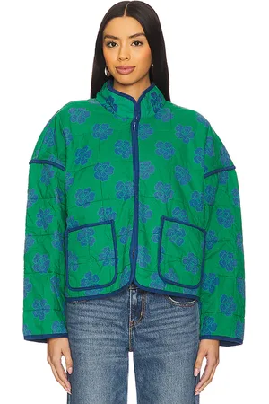 Free People Chloe Jacket in - Green. Size L (also in M, S, XL, XS).