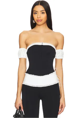 MORE TO COME Caitlyn Off Shoulder Top in - . Size L (also in M, S, XL, XS, XXS).