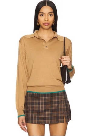 SIMON MILLER Marcel Polo Sweater in - Beige. Size S (also in XS).