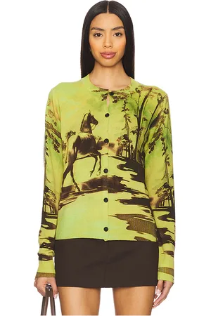 MONSE Cardigan in - Green. Size L (also in S, XS).