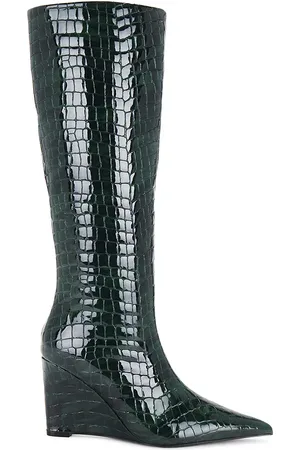 Retrofete Natassa Wedge Boot in - Green. Size 36 (also in 36.5, 37.5, 38, 38.5, 39, 40, 41).