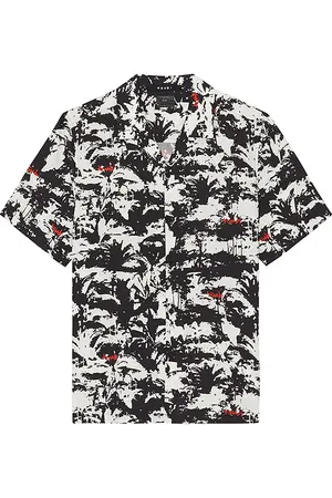 KSUBI Palm Tree Resort Short Sleeve Shirt in - Black. Size L (also in M, S, XL/1X).