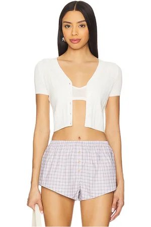 Free People X Intimately FP Cassie Cardi in - White. Size L (also in M, S, XL, XS).