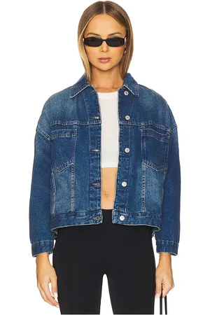 Free People X We The Free Opal Swing Denim Jacket in - Blue. Size S (also in XS).