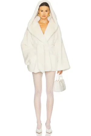 Helsa The Hooded Faux Fur Coat in - . Size L (also in M, S, XL, XS).