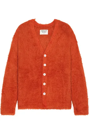 Midnight Shaggy Cardigan in - Red. Size L (also in M, S, XL/1X).