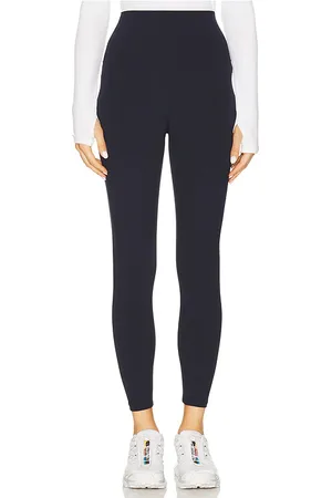 Splits59 Airweight Super High Waist 7/8 Legging in - Navy. Size L (also in M, S, XL, XS).