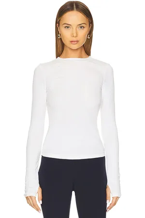 Splits59 Louise Rib Long Sleeve Top in - . Size L (also in M, S, XL, XS).