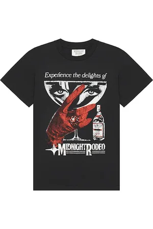 Midnight Cocktail Tee in - Black. Size M (also in S, XL/1X).