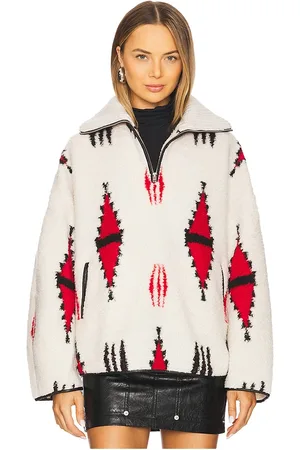 Isabel Marant Marner Sweater in - Cream,Red. Size 36/4 (also in 38/6, 40/8, 42/10).
